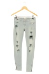 Vorschaubild 1 von Damen Jeans Slim Fit Grau W26/34/XS Distressed Reißverschluss