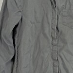 Vorschaubild 4 von Hemdbluse Kinder Grau Gr. 116 Lyocell Uni Casual Langarm Freizeit Knopf