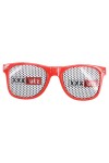 Vorschaubild 1 von LUTZ Sonnenbrille Damen Herren Retro Urban Streetwear Rot Lochmuster XXX Partybrille