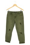 Vorschaubild 1 von Destroyed Jeans Straight Leg Damen Grün Größe 36 Casual Vintage