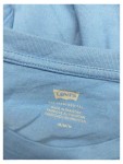 Vorschaubild 2 von Herren T-Shirt Blau Logo Print Gr. 48 M Baumwolle Casual Freizeit