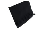 Vorschaubild 1 von Damen Tuch Schal Wolle Schwarz Elegant Fellbesatz