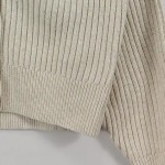 Vorschaubild 3 von Strickjacke Cardigan Rippstrick Beige Damen Gr. 34 XS