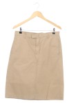 Vorschaubild 1 von Damen Jeansrock Beige Gr. 38/M Baumwolle Midirock Klassisch Casual