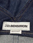 Vorschaubild 2 von Jeanskleid Kinder Blau Gr. 158 Baumwolle Uni Casual Freizeit Träger Knopf