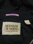 Vorschaubild 2 von Bomberjacke Kinder Gr. 140 Schwarz Baumwolle Lochmuster Casual