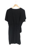 Vorschaubild 2 von Cocktailkleid Damen 38/M Schwarz Elegant Minimalistisch V-Ausschnitt