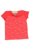 Vorschaubild 1 von Kinder T-Shirt Gr. 86 Rot Gestreift Punkte Casual Baumwolle