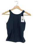 Vorschaubild 1 von Top Damen Gr. 36/S Schwarz Baumwolle Uni Casual Ärmellos
