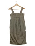 Vorschaubild 1 von Damen Etuikleid Gr. 34/XS Beige Klassisch Elegant Baumwolle Business