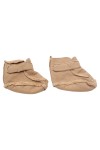 Vorschaubild 1 von Krabbelschuhe Kinder Beige Klettverschluss Komfortabel Fellbesatz
