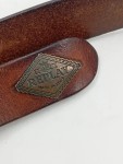 Vorschaubild 2 von Gürtel Braun Gr. 75 Leder Uni Vintage Freizeit 3 cm 75 cm Logo Schnalle