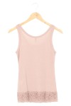 Vorschaubild 2 von Damen Top Rosa Gr. 32/XS Casual Elegant Spitze