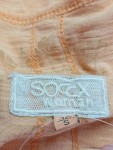 Vorschaubild 2 von T-Shirt Damen Orange Gr. 36/S Grafisch Casual Kurzarm Freizeit Logo-Print