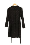 Vorschaubild 2 von Hemdblusenkleid Minikleid Punkte Schwarz Gr. 36