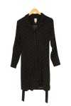 Vorschaubild 1 von Hemdblusenkleid Minikleid Punkte Schwarz Gr. 36