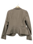 Vorschaubild 2 von Blazer Damen Gr. 38/M Beige Polyester Uni Klassisch Langarm Business Knopf
