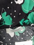 Vorschaubild 3 von Bluse Damen Schwarz Gr. 38/M Viskose Blumen Feminin Langarm Freizeit