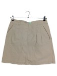 Vorschaubild 1 von Minirock Damen Beige Gr. 38/M Baumwolle Uni Outdoor Freizeit
