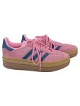 Vorschaubild 1 von Sneaker low Damen Gr. 38,5 Pink Leder Schnürung Streetwear Freizeit Logo
