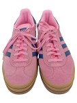Vorschaubild 2 von Sneaker low Damen Gr. 38,5 Pink Leder Schnürung Streetwear Freizeit Logo