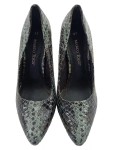 Vorschaubild 3 von Pumps Damen Gr. 37 Blau Kunststoff Ohne Verschluss 10 cm Elegant