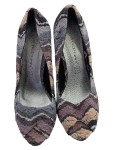Vorschaubild 2 von Pumps Damen Gr. 38 Mehrfarbig Textil Ohne Verschluss 12 cm Elegant