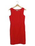 Vorschaubild 1 von Etuikleid Damen Gr. 36/S Rot Uni Elegant Business Frühjahr/Sommer