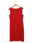 Vorschaubild 2 von Etuikleid Damen Gr. 36/S Rot Uni Elegant Business Frühjahr/Sommer