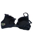Vorschaubild 2 von Bikini-Oberteil Damen Schwarz Gr. 38 Polyamid Strukturmuster Modern