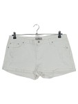 Vorschaubild 1 von Jeans Shorts Damen Gr. 42 Weiß Baumwolle Elasthan Uni Casual Freizeit Logo