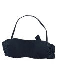 Vorschaubild 1 von Bikini-Oberteil Damen Gr. 36 Schwarz Uni Klassisch Ärmellos Freizeit