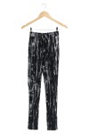 Vorschaubild 1 von Damen Leggings Schwarz Weiß Abstrakt Muster Casual XS