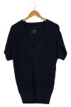 Vorschaubild 1 von Damen Pullunder Gr. 36/S Blau Casual Preppy Strick V-Ausschnitt