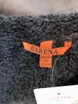 Vorschaubild 3 von Pelzjacke Damen Gr. 46/L Braun Polyacryl Uni Modern Langarm Knopf