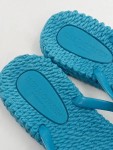 Vorschaubild 3 von Zehentrenner Damen Gr. 38 Türkis Kunststoff Casual Glitzer