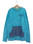 Vorschaubild 1 von Sweatshirt Kinder Gr. 158 Blau Baumwolle Gestreift Casual Langarm