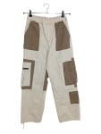 Vorschaubild 1 von Cargohose Damen Beige Gr. 38 Baumwolle Uni Streetwear Freizeit Logo 33 cm