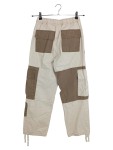 Vorschaubild 2 von Cargohose Damen Beige Gr. 38 Baumwolle Uni Streetwear Freizeit Logo 33 cm