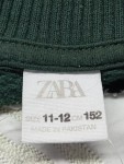 Vorschaubild 3 von Bomberjacke Kinder Gr. 152 Grün Baumwolle Uni Streetwear Freizeit