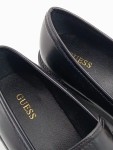Vorschaubild 3 von Damen Loafer Halbschuhe Slipper Schwarz Leder Gr. 38 Gold Logo
