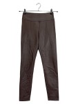 Vorschaubild 1 von Leggings Damen Gr. 34/XS Braun Polyester Uni Modern Casual L28