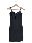 Vorschaubild 2 von Unterkleid Damen Gr. 38/M Schwarz Polyester Uni Feminin Ärmellos