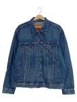Vorschaubild 1 von Jeansjacke Herren Gr. 52/L Blau Baumwolle Uni Casual Langarm Knopf