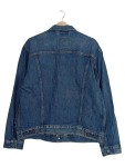 Vorschaubild 2 von Jeansjacke Herren Gr. 52/L Blau Baumwolle Uni Casual Langarm Knopf