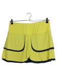 Vorschaubild 1 von Sportrock Damen Gr. 42/XL Gelb Uni Sportlich Frühjahr/Sommer Logo Minirock
