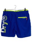 Vorschaubild 2 von Badeshorts Herren Blau Gr. 52 Polyester Logo-Print Sportlich Freizeit