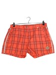 Vorschaubild 1 von Badeshorts Herren Orange Gr. 52 Polyester Kariert Sportlich Freizeit Logo