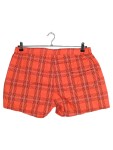 Vorschaubild 2 von Badeshorts Herren Orange Gr. 52 Polyester Kariert Sportlich Freizeit Logo