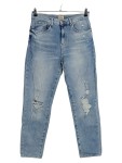 Vorschaubild 1 von Ripped Jeans Damen Gr. W32/36/S Blau Baumwolle Uni Casual 41 cm 74 cm